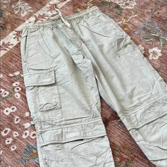 Light Green Casual Cargo Pants - Picture 2 of 2